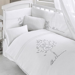 Комплект постельного белья и спальных принадлежностей из 6 предметов серии Ballerina (Bebe Luvicci, 00-0013768)